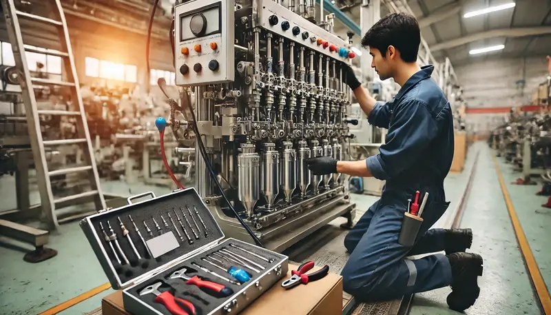 نگهداری و تعمیرات دستگاه پرکن چسب