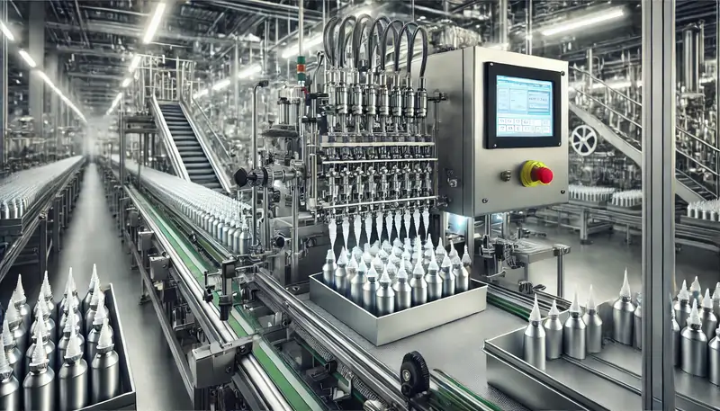 دستگاه تیوپ پرکن چسب در خط تولید