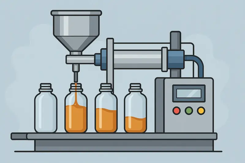 دستگاه پرکن مایعات سیلندر پیستونی