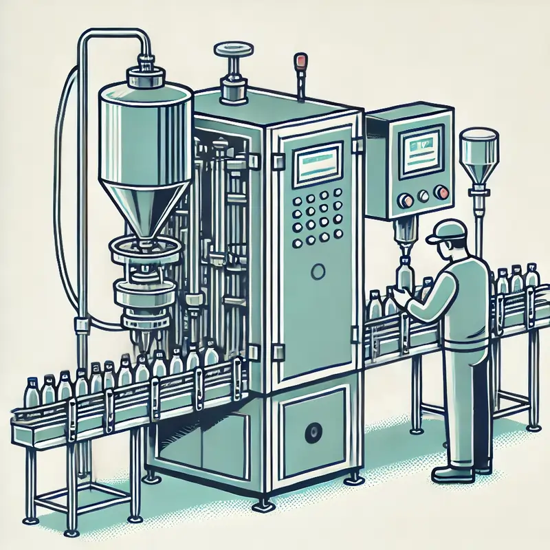دستگاه پرکن مایعات ثقلی نیمهاتوماتیک